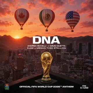 David Guetta, Andrea Bocelli, Megan Thee Stallion, EJAE - DNA (More Than A Game) рисунок